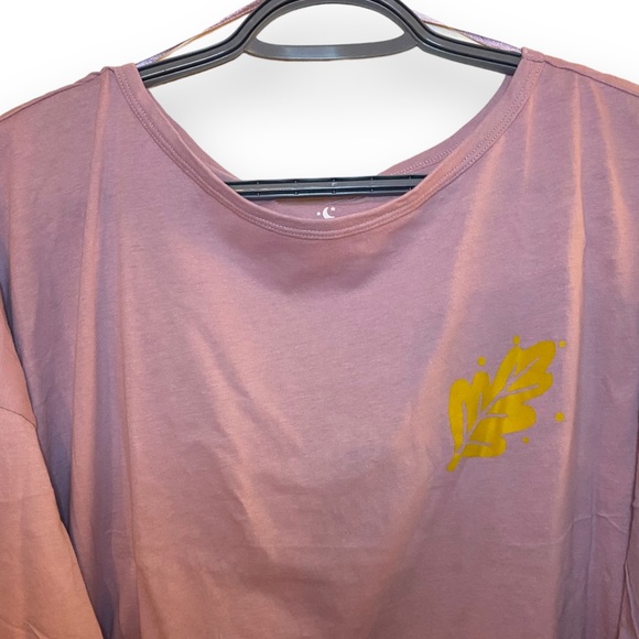 3/$12 Pink Long-Sleeve Pajama Shirt - Picture 4 of 9